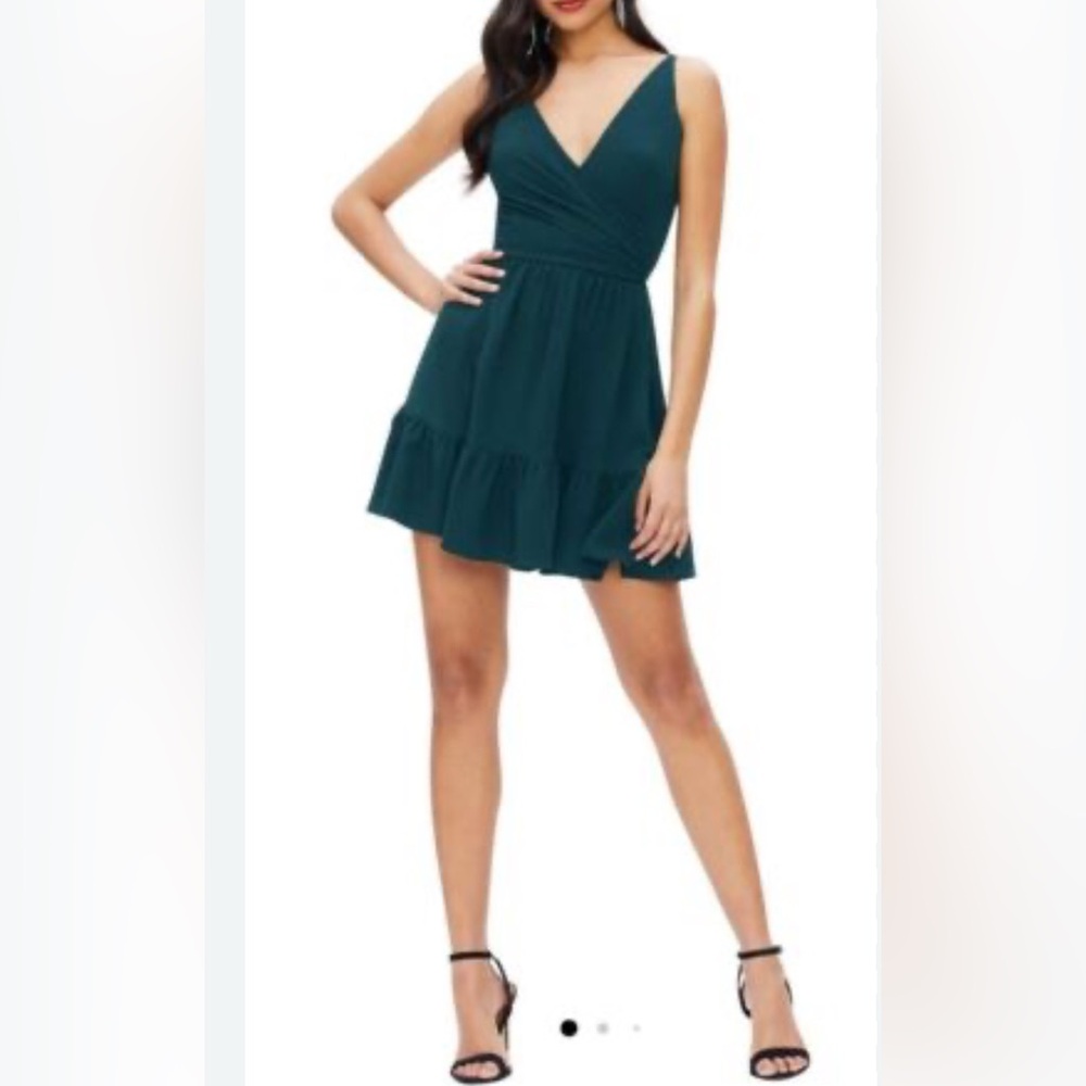 DRESS THE POPULATION Solange Dress Size L Green